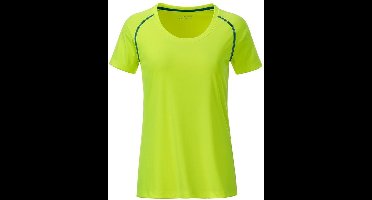 James and Nicholson Dames/Dames Sport T-Shirt (Helder geel/rechterblauw)