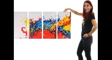 Handgeschilderde Olieverf schilderij Wave