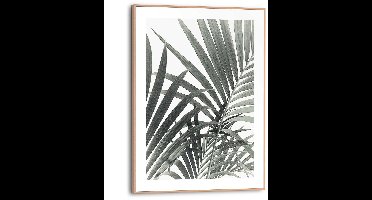 Schilderij Palmbladeren - 40 x 30 - Hout - REINDERS