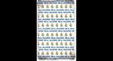 Real Madrid Hoeslaken Logo - Eenpersoons - 90 x 200 cm - Katoen