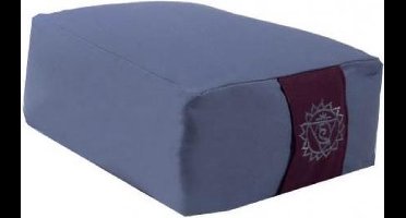Meditatiekussen blauw 5e chakra (38x28x15 cm)