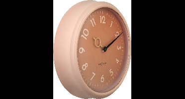 Wandklok 30,5cm - Stil - Perzik - ABS - NeXtime 'Golden Hour Wall'