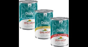 Almo Nature Daily Menu 100% natuurlijk Natvoer voor Honden - 24 x 400 gram - Varken - 24 x 400 gram