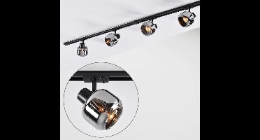 Modern 1-fase railsysteem van 1,5 meter met Juna smoke spots - plafondlamp
