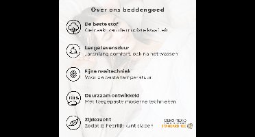 Pure Dekbedovertrek "panda" - Grijs - (200x200/220 cm) - Microfiber