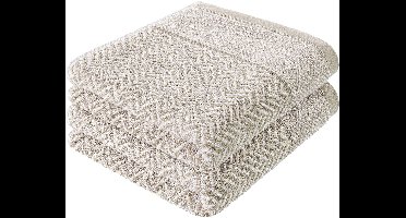Boraboi ® Exclusieve Zandgrijze Douchehanddoekenset van Premium Katoen voor Luxe Badkamerervaring
