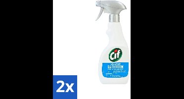 Cif - Badkamer Spray - Cream - Supersnel - 500ml - Voordeelverpakking - 2 stuks