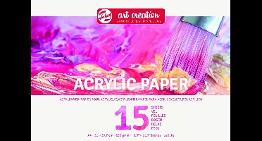 Acrylverfpapier talens art creation a4 15vel 290gr | 3 stuks