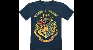Harry Potter Kids - Wizard In Training Unisex T-shirt - donkerblauw - 164