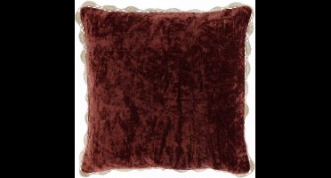 D- Unique Living | Kussen Sascha 45x45cm bloodstone | Kussen woonkamer of slaapkamer