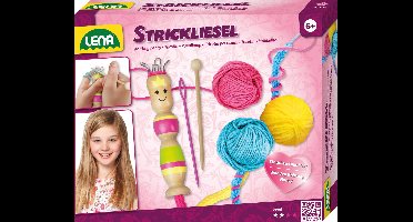 Lena Punnikset Meisjes Hout/wol Roze/geel/blauw 6-delig