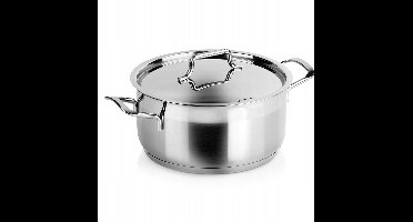 RVS Pan met Deksel - Inductie & Gas - 20cm - 3L