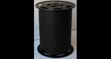 Krullint paperlook 10mm x 250 meter kleur 23 Zwart