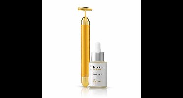 Pack Verjongende Gezichtsmassager Hoge Frequentie en Gezichtsserum Rice Joyboost 30 ml InnovaGoods