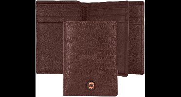 Card holder with flap Bond Brown