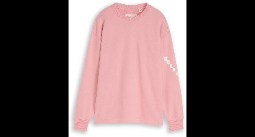 Tom Tailor - Oversized sweatshirt met print - Maat 176 - blush rose