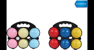 Lobbes jeu de boules set 6 ballen kunststof kinderspel buitenspeelgoed.