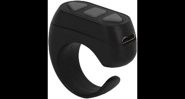 Dailygoody - Fingertip Page Turner - Bluetooth Afstandsbediening - Draadloos en veelzijdig - Zwart - Ideaal voor smartphones en tablets - Handig voor
