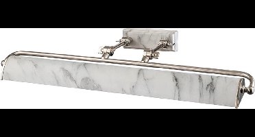 Elstead Lighting LED Schilderijverlichting Winchfield | 4X E14 Max 40W | Dimbaar | Polished Nickel & White Marble Effect