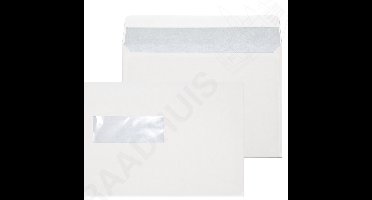 Raadhuis dienstenvelop - 156x220mm - EA5 - venster links - met plakstrip - wit - 500 stuks - RD-202540