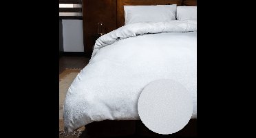 Zydante® Dekbedovertrek Emboss Crocodile 140x220 cm - Wit - met 1 Kussenslop