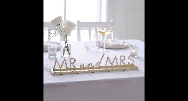 'MR and MRS' Goud - Metaal