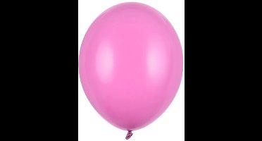 100 party star ballonnen fuchsia 23cm