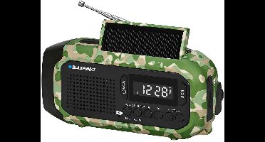 Blaupunkt FM-noodradio, LED-zaklamp, leeslampje, drievoudig oplaadsysteem, SOS-alarm, ER20GC