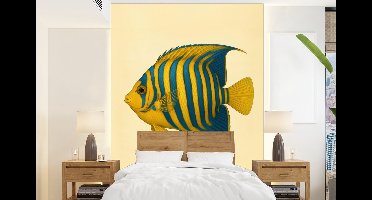 Behang - Fotobehang Felgeel - Vis - Strepen - Vinnen - Breedte 160 cm x hoogte 220 cm