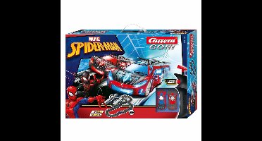 Carrera Go!!! Racebaan - GO!!! Marvel Spiderman - Spider Racing - Spiderman Rood vs. Zwart - 4,9m