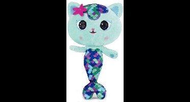 Meerminkat - Gabby’s Poppenhuis Pluche Knuffel 30 cm {Gabby's Dollhouse Plush Toy | Speelgoed Knuffeldier Knuffelpop voor kinderen jongens meisjes | Gabby, Cakey, Kitty Fee, Meerminkat, Pandy Poek | Mercat, Kitty Fairy, Pandy Paws, Cakey Cat}