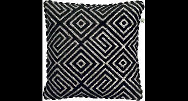 Dutch Decor Kussenhoes Eglo 45x45 cm zwart - zonder binnenkussen