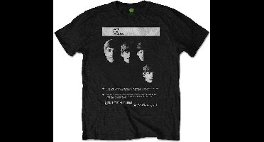 The Beatles - With The Beatles 8 Track Heren T-shirt - XL - Zwart