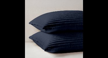 Zydante® Dekbedovertrek Teddy Rib - 240x220 cm - Blauw - met 2 Kussenslopen