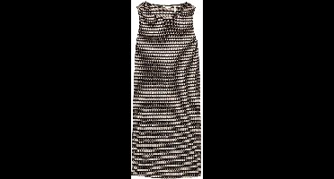 Tom Tailor - Jacquard jurk - Maat 34 - black knit structure stripe