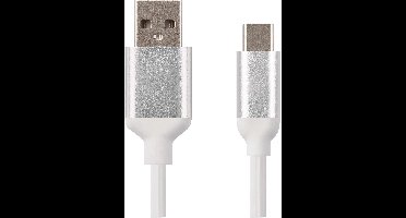EMOS Oplaad- en datakabel USB-A 2.0 / USB-C 2.0, 1 m, wit, SM7025W