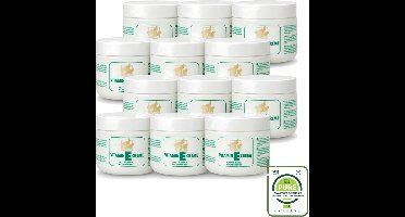 12 x Goldline - Bodycrème - Vitamine-E & Aloë Vera - Gevoelige Huid - Kalmerend - 250 ml - Grootverpakking - Vaatwasstrips - Gevoelige Huid Verzorging - Vitamine E Crème - Aloë Vera Crème - Kalmerende Crème - Huid Verzorging