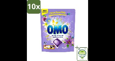 10 x Omo - Wascapsules - Lavendel & Eucalyptus - Krachtige geur - 42 Capsules - Grootverpakking - Vaatwasstrips - Wasmiddel - Wascapsules - Wasgeur - Kleurbehoud - Wasmachine