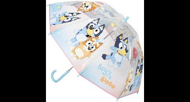 Cerdá Bluey Serie - Transparante Paraplu - Bingo en Bluey - 71 cm Diameter