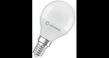 Ledvance LED Filament Kogellamp E14 - 4.9W 470lm 2700K 230V - Mat Glas - Ø45mm - 10 stuks - Geschikt voor hotels, woonkamer, horeca - 10 stuks