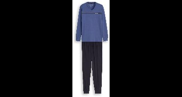 Tom Tailor - Pyjamaset met logoprint - Maat 50 - blue-medium-solid