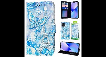 GREEN ON 3D Print Blue Butterfly Xiaomi Redmi 10X 5G
