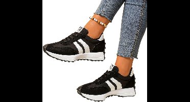 Currero Schoenen Dames - Sneakers - Comfortabel - Slippers - Casual - Volwassenen - Zwart 35.5