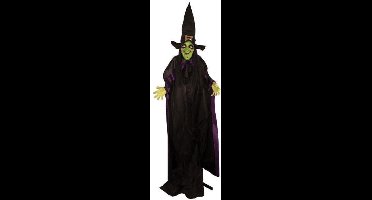 Halloween - Heks 125 cm | Licht en geluid | Halloween decoratie | Halloween