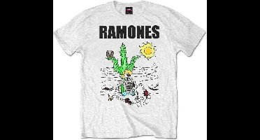 Ramones - Loco Live Heren T-shirt - M - Wit