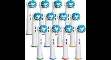 Vervangende Tandenborstelkoppen Compatibel met Oral-B Braun, 12 Stuks Professionele Elektrische Tandenborstelkoppen Vervanging voor Pro 500/1000/1500/3000/3757/5000/7000/7500/8000