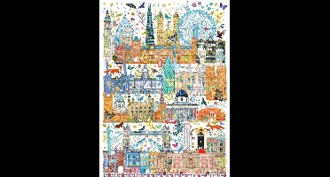 Gibsons - London Skyline (door Josie Shenoy) - 1000 stukjes 49×68cm (b×h) - Legpuzzel voor volwassenen