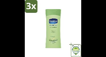 3 x Vaseline - Aloe Soothe - Bodylotion - Verzachtend - 200 ml - Grootverpakking - Lichaamslotion - Aloë Vera - Verzachtende Lotion - Hydraterende Lotion - Droge Huid