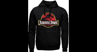 Jurassic Park - Logo Hoodie Zwart S