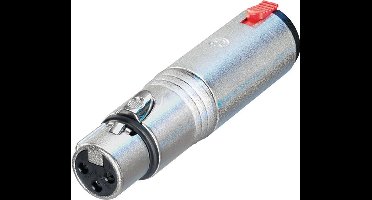 Neutrik NA3FJ XLR (v) - 6,35mm Jack stereo (v) adapter